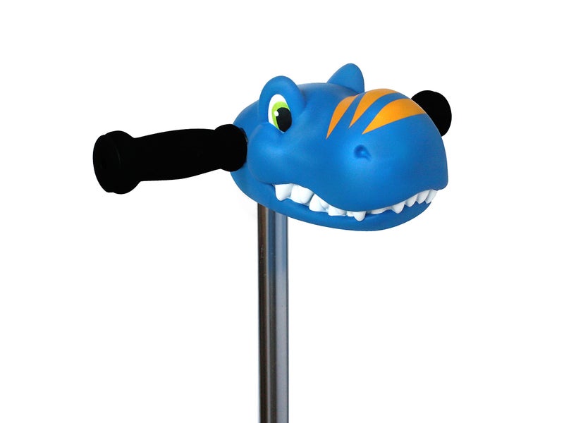 Scootaheadz Dinosaur Scooter Accessories - Personalize Your Boys Ride - Dino Scooter Head for Kids - Toys for Boys Ages 3 and Up - Timmy T-Rex in Blue and Orange - Image 1